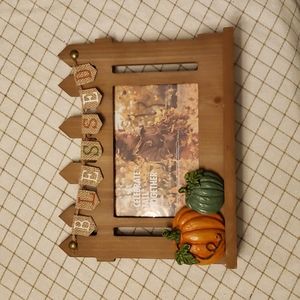 Fall Pumpkin Picture Frame 4x6